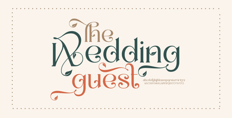 Elegant alphabet letters font and number. Classic Lettering Minimal Fashion Designs. Typography modern serif fonts and numbers. vector illustration
