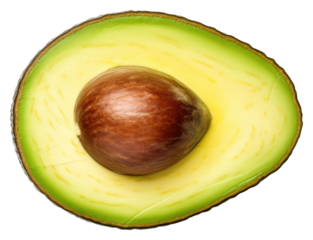PNG Avocado slice fruit plant.