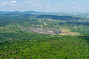 Fototapeta premium looking down at the forest from high up