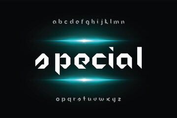 Modern futuristic font, bold sport type, dynamic typeface. Vector typography set of english alphabet letters and numbers with speed action effect. Car race sport modern font, futuristic space typeface