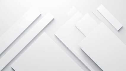 Minimalist White Blocks on a Soft Background.