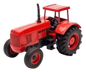 Obraz premium PNG Red tracktor tractor vehicle wheel.