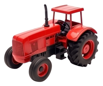 PNG Red tracktor tractor vehicle wheel.