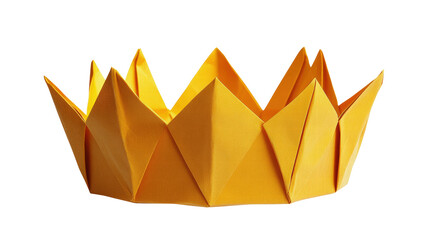 Yellow crown Origami