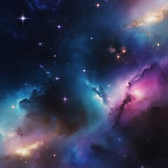 Obraz premium galaxy background with shimmering stars