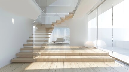 Decent staircase design in home 