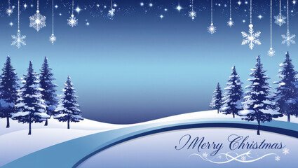 Winter Wonderland Christmas Scene.