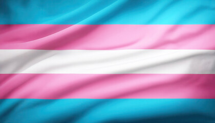 waving transgender pride flag background for international trans day of visibility