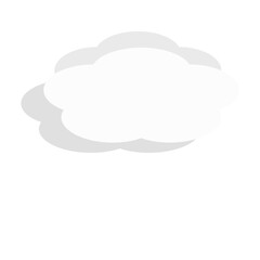 Fluffy cloud illustration