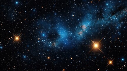 Fototapeta premium Deep space nebula with bright stars.