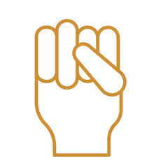 Obraz premium Raised Fist icon Design