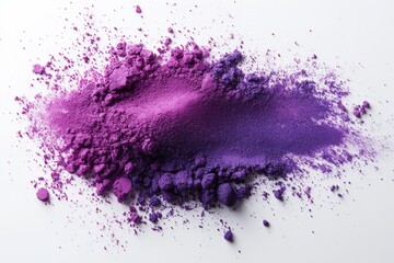 Fototapeta premium A purple colour on a white background. Generative AI
