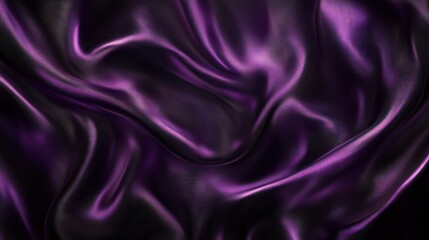 Obraz premium Deep Purple Silk Drapery: A Luxurious Texture