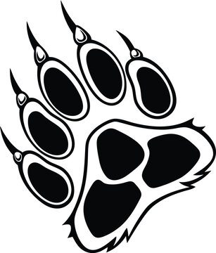 recommend clip art: Paw silhouette vector art, Paw line art vector, Paw vector illustration design