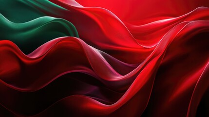 Obraz premium Red and green striped fabric