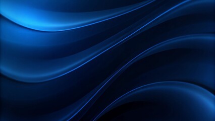 Obraz premium Elegant background with space for design. Soft wavy folds. Abstract dark background. Silk satin fabric. Elegant background with space for design. 3D Wave Bright blue, Christmas, birthday, anniversary