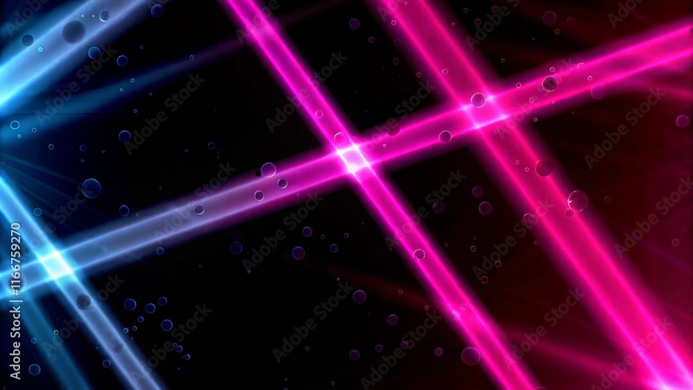 Poster abstract flight in retro neon hyper warp space in the tunnel 3d illustration. abstract blue backgrou