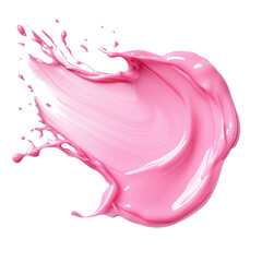 PNG pink transparent smear of hyaluronic acid , isolated, resembling antibacterial gel skincare ads, beauty products, medical treatments,  hygiene and moisturizing solutions.