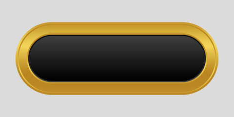 Obraz premium Golden CTA button template.