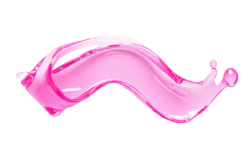 PNG pink transparent smear of hyaluronic acid , isolated, resembling antibacterial gel skincare ads, beauty products, medical treatments,  hygiene and moisturizing solutions.