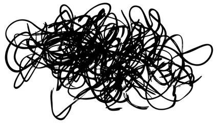 PNG A scribble scribbles abstract black.