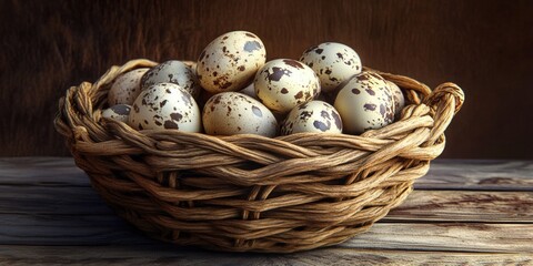 Eggs on Wooden Table
