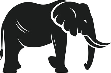 Elephant Silhouette - Vector Illustration
