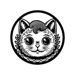 Cat Silhouette Vector Design 