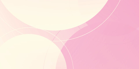 Modern background, modern minimalist pink and yellow gradations, circle effect art simple nice design