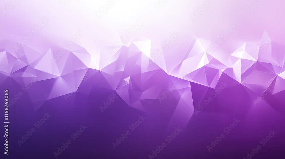 Poster vibrant purple abstract geometric low poly pattern background with striking triangular facets and
