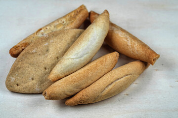 Assorted Tasty Baked Goods on Light Surface