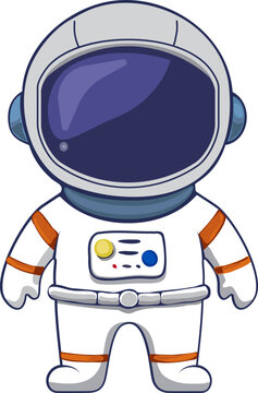 Illustration of an Astronaut Standing