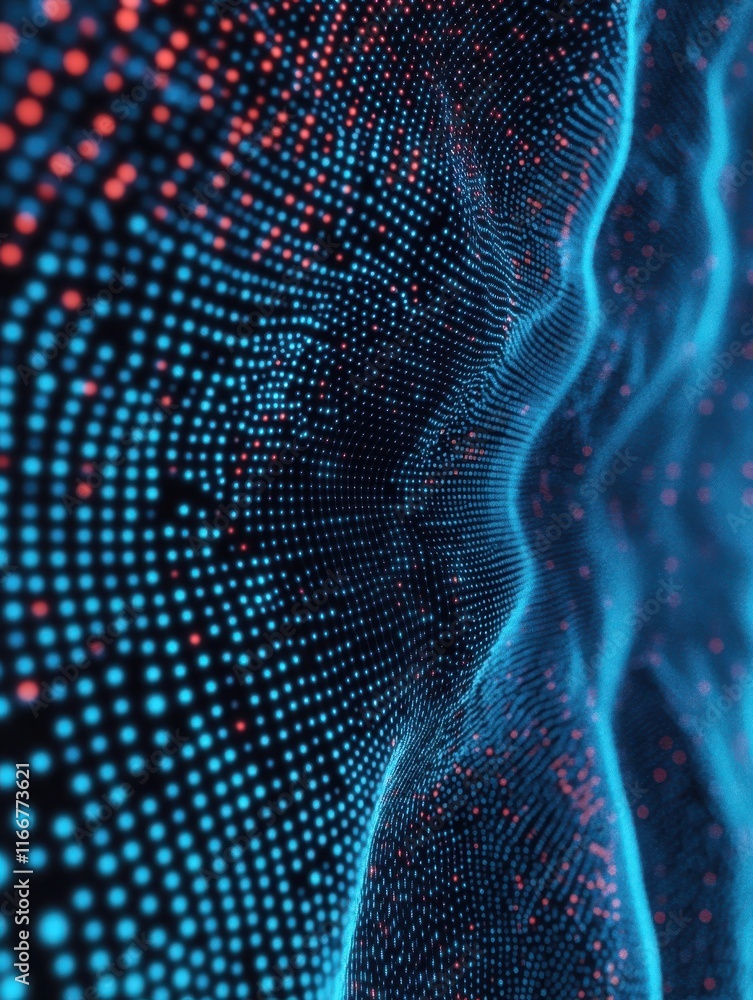 Poster abstract polygonal space. background with connecting dots and lines. artificial intelligence technol