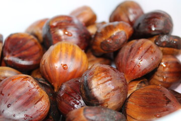 Close up of chestnuts