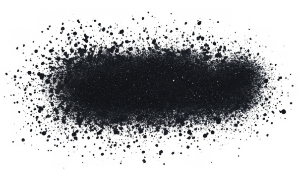black and white grainy texture with particles creates cosmic, abstract appearance, resembling starry night sky. scattered particles add depth and intrigue to image