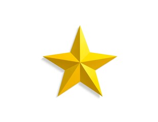 yellow star vector illustration