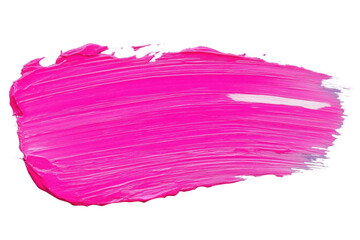 vibrant pink lipstick brushstroke on transparency background, showcasing smooth texture and bold color. Perfect for beauty and makeup themes, highlighting creativity and style