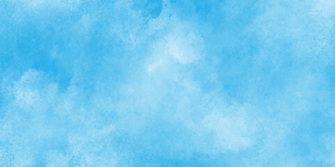 Abstract grunge tint light blue watercolor background,Abstract blue sky with clouds, Light blue background with watercolor,Soft and cloudy blue sky Watercolor background texture. 