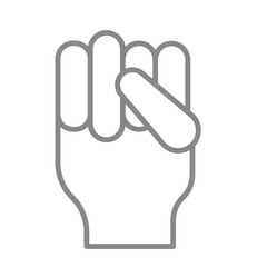 Raised Fist icon Design