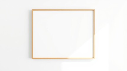 Obraz premium Blank Minimalistic Frame on Plain Wall