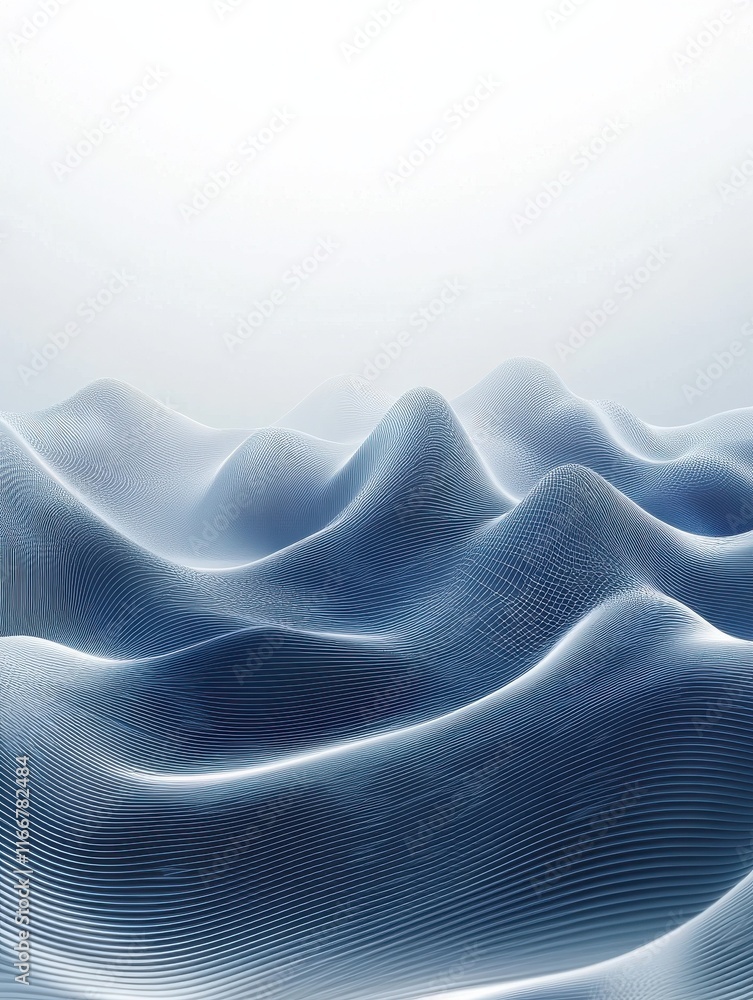 Poster blue thin lines abstract futuristic minimal background. hi-tech vector design