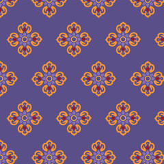 Seamless repeating Islamic multicolored pattern.