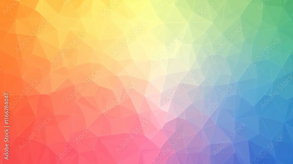 Poster abstract and colorful polygon background made with minimalist design