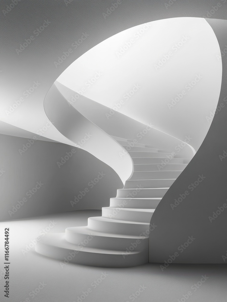 Poster abstract grey gradient room wallpaper with copy space. art and design concept. 3d rendering