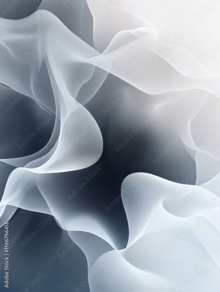 Poster grey and white abstract smooth gradient background. modern vector design