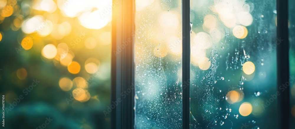 Poster soft bokeh and vintage window blur creating a dreamy atmosphere perfect for backgrounds and design a