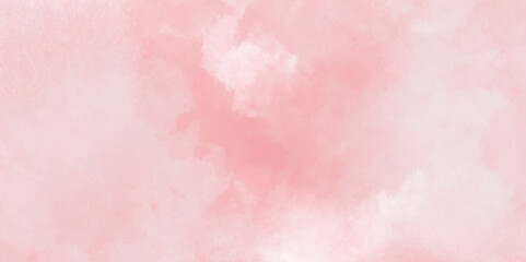 Abstract brush painted sky fantasy pastel pink watercolor background,Soft Pink watercolor background for your design,Watercolor painted background. Brush stroked painting,