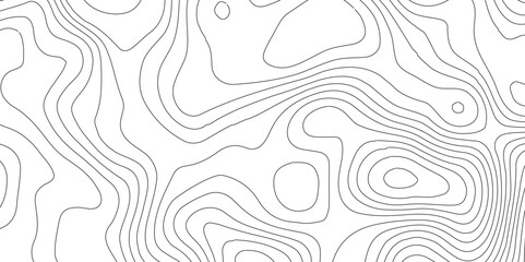 Topographic map background geographic line map,modern design with white background and black wave lines,luxury topographic wavy pattern and geographic grid map design .