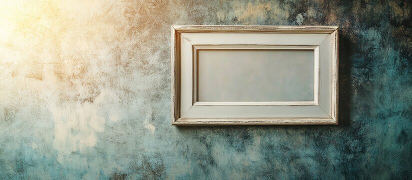 Vintage empty picture frame on a textured wall perfect for personalized decor ideas and showcasing creativity in home design
