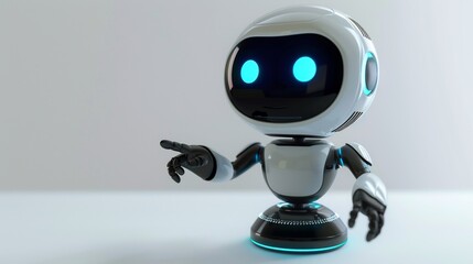 Friendly Robot Assistant: Futuristic AI Technology